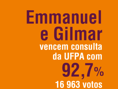 Vitória expressiva de Emmanuel Tourinho e Gilmar Pereira da Silva na consulta para a Reitoria da UFPA